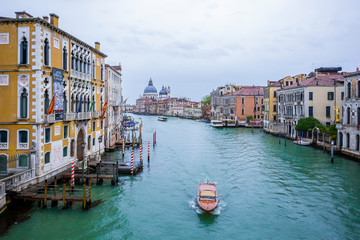 Fototapeta na wymiar Grand channel in Venice, Italy