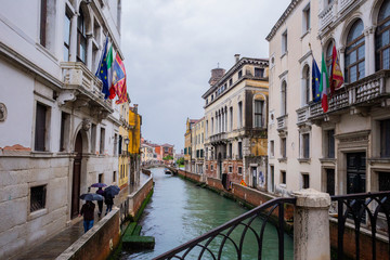 Fototapeta na wymiar Grand channel in Venice, Italy
