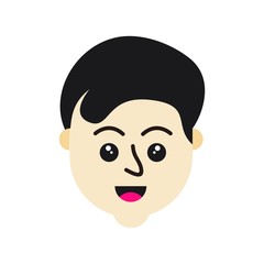 Obraz premium head child mascot design vector