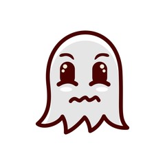 ghost character design mascot vector