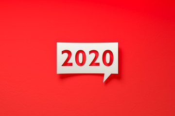 White Chat Bubble representing success investments.