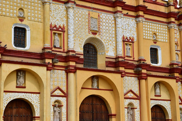 San Cristobal De Las Casas;  United Mexican States - may 16 2018 : cathedral