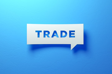 White Chat Bubble representing success investments.