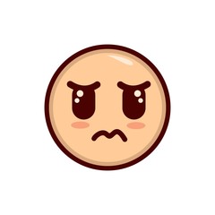 emoticon expression design mascot vector