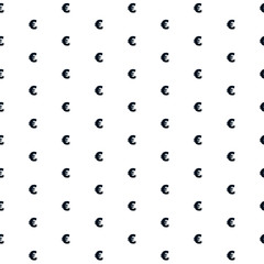 Money currency sign euro Europe seamless pattern simple style finance business banking cash line up in colors, navy blue decorated wallpaper background for website, wrapping paper, textile fabric.