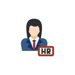 Fototapeta na wymiar hr manager creative icon. flat multicolored illustration. From Human Resources icons collection. Isolated hr manager sign on white background