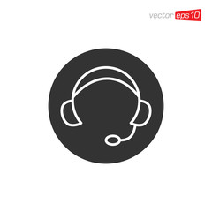 Headphone Icon Design Vector Template
