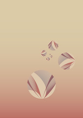 graphic dew drops background retro ivory sepia