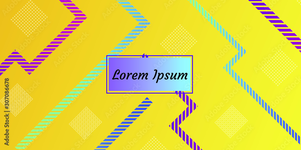 Poster abstract vector pattern gradient background templates. modern geometric design with minimal geometri