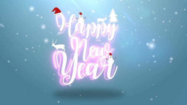 Happy New Year. Celebration Greeting Concept