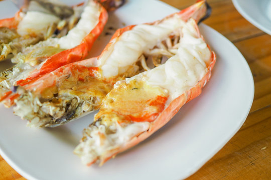 Thai style grilled fresh water prawns