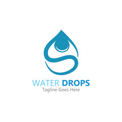 Water drop Logo Template vector illustration design