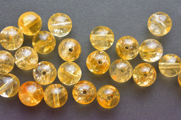 シトリンの丸玉　パワーストーン