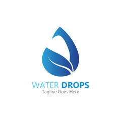 Water drop Logo Template vector illustration design