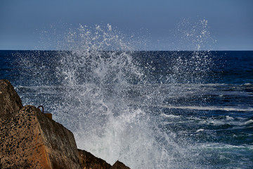 stormy seas at East Ballina, New South Wales, Australia