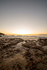 The Oropesa coast of the sea at sunrise