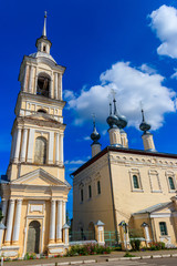 Fototapeta na wymiar Smolensk church in Suzdal, Russia. Golden ring of Russia