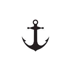 Anchor icon Logo Template vector