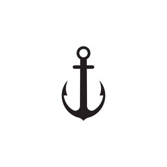 Anchor icon Logo Template vector