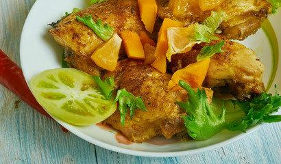 Caribbean  Jerk chicken thighs