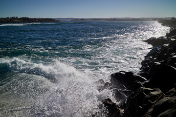 stormy seas at East Ballina, New South Wales, Australia