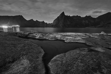 Night in Reine, Lofoten, Norway
