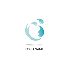 Wave logo vector illustration template