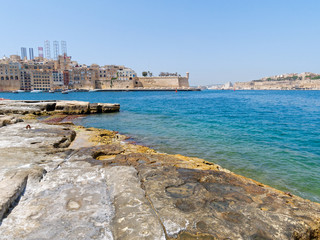View of the beautiful and old city of Isla. Malta