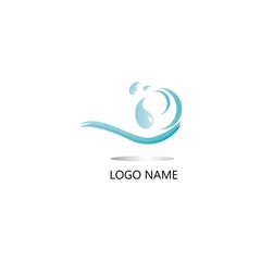 Wave logo vector illustration template