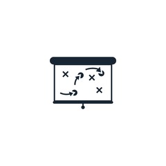 tactics creative icon. filled illustration. From Success icons collection. Isolated tactics sign on white background