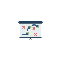 tactics creative icon. flat illustration. From Success icons collection. Isolated tactics sign on white background