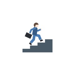 career growth creative icon. flat illustration. From Success icons collection. Isolated career growth sign on white background