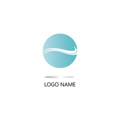 Wave logo vector illustration template