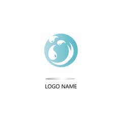 Wave logo vector illustration template