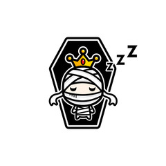 mummy mascot vector design