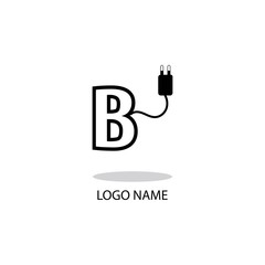 B LOGO SYMBOL MODERN BUSINESS