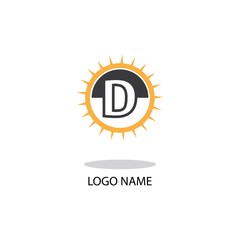 D LOGO SYMBOL MODERN BUSINESS
