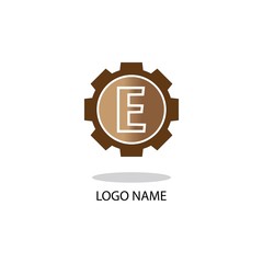 E LOGO SYMBOL MODERN BUSINESS