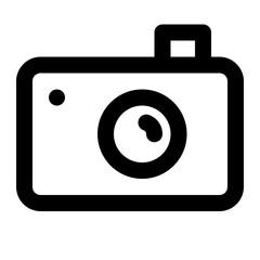 Pocket Camera Line Icons Vector