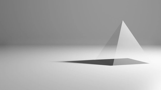 Transparent pyramid video background loop seamless