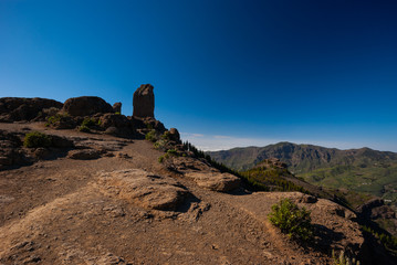 Fototapeta na wymiar View from Roque Nublo, Gran Canaria