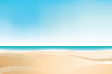 Fototapeta na wymiar Beautiful summer beach vector background