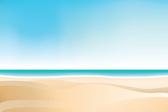 Beautiful summer beach vector background