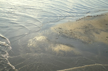 Wellen  im Sand - Hintergrund