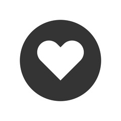 Heart vector icon, simple sign for web site and mobile app.