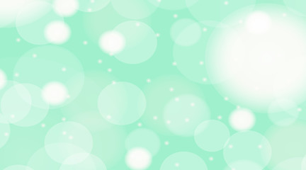 Background design with bright bubbles on green wall