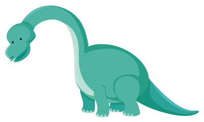 Single picture of green brachiosaurus