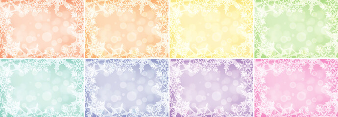 Background design with snowflake patterns