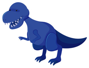 Single picture of blue tyrannosaurus rex