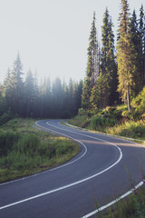 beautiful mountain road